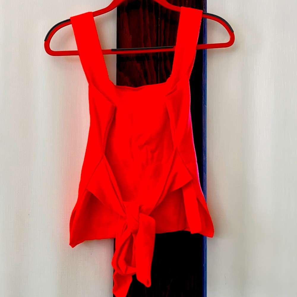 Bright coral Anthropologie tank